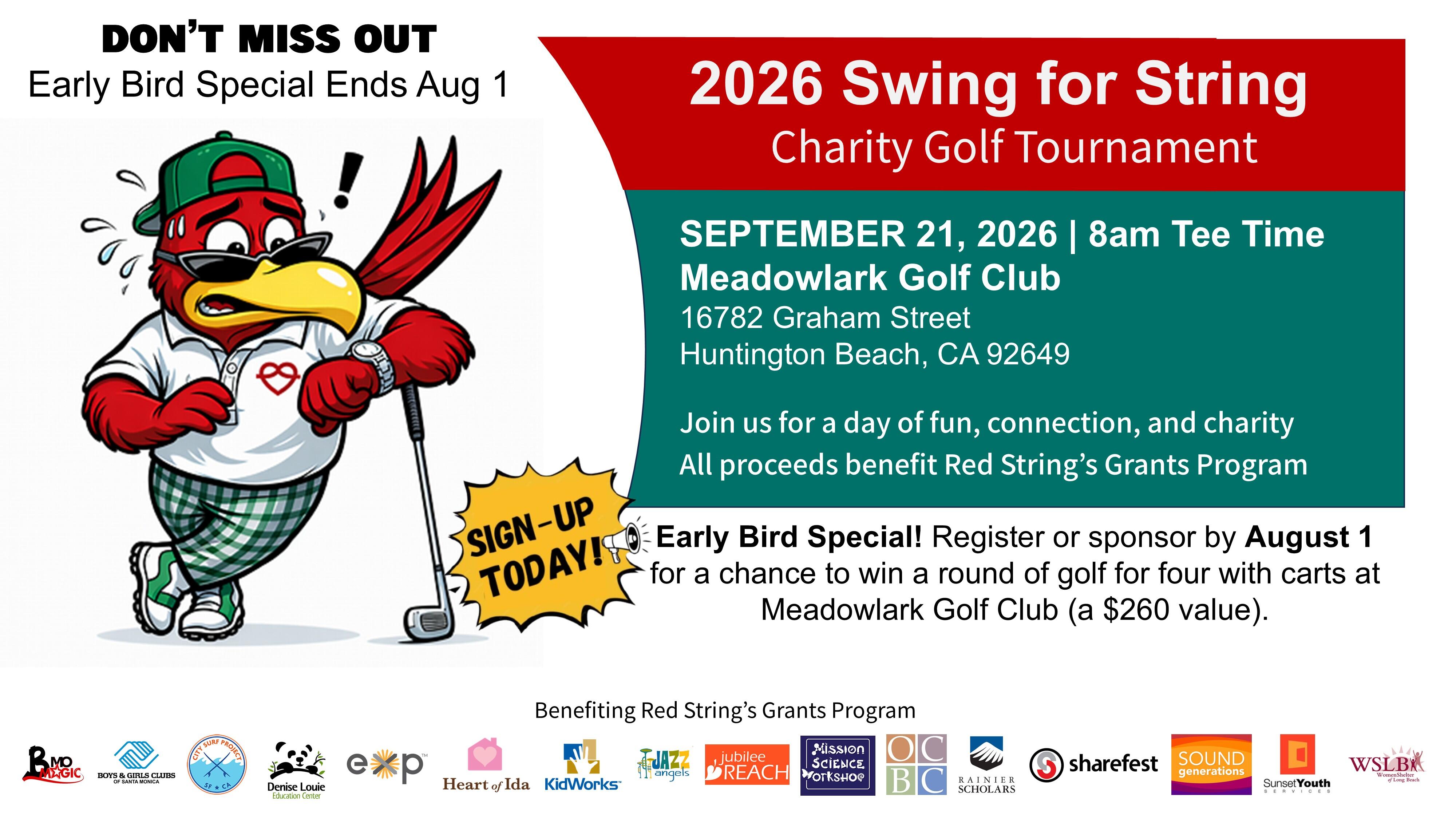 Campaign cover image for 4th Annual Swing for String Charity Golf Tournament