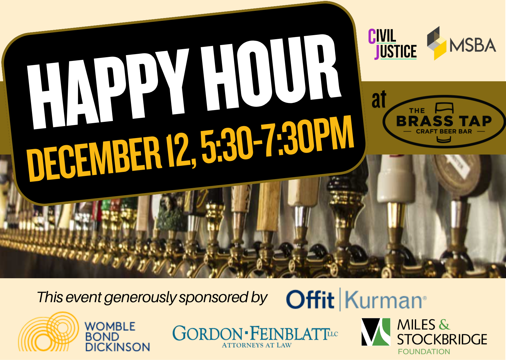 Campaign cover image for Happy Hour at the Brass Tap