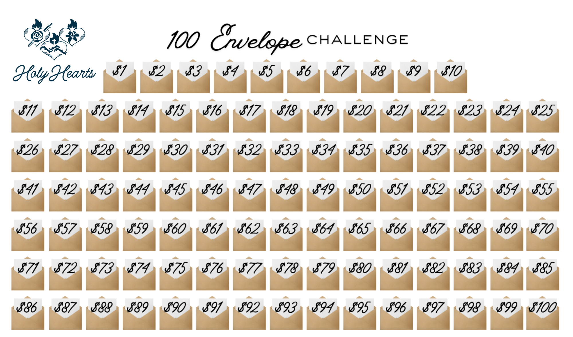 Campaign cover image for The 100 Envelope Challenge