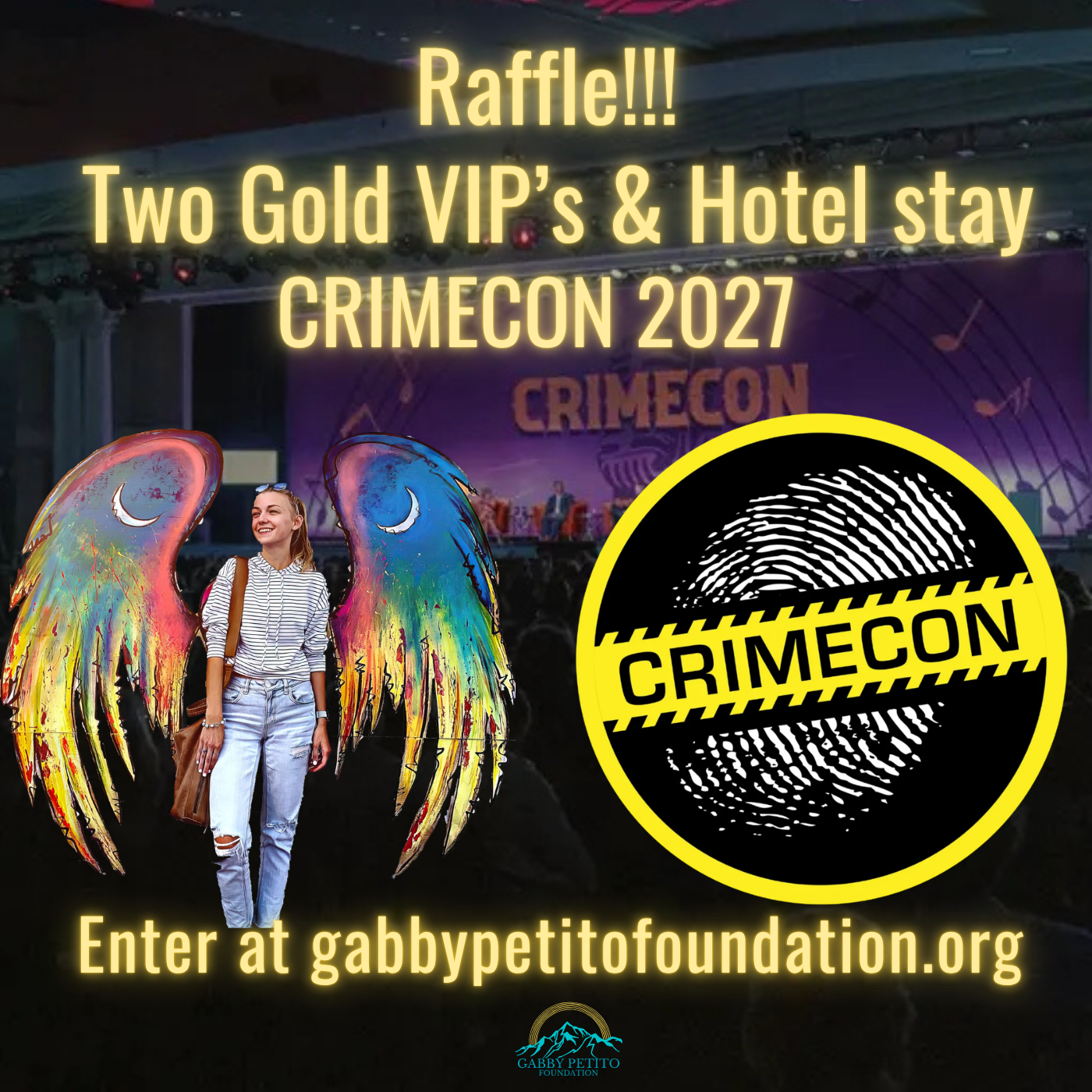 Campaign cover image for *WIN* Two Gold VIP Tickets to Crimecon 2027 Raffle