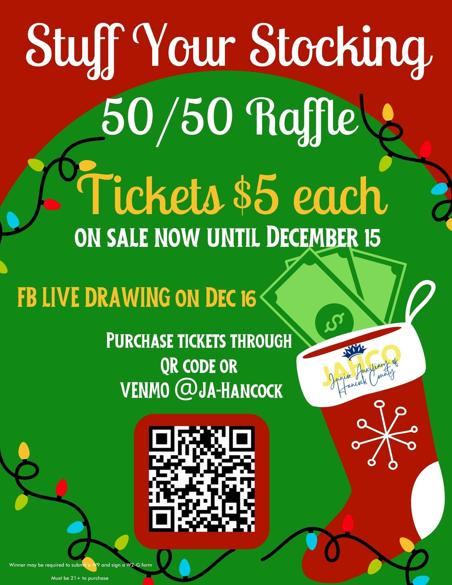 Campaign cover image for Stuff your Stocking 50-50 Raffle