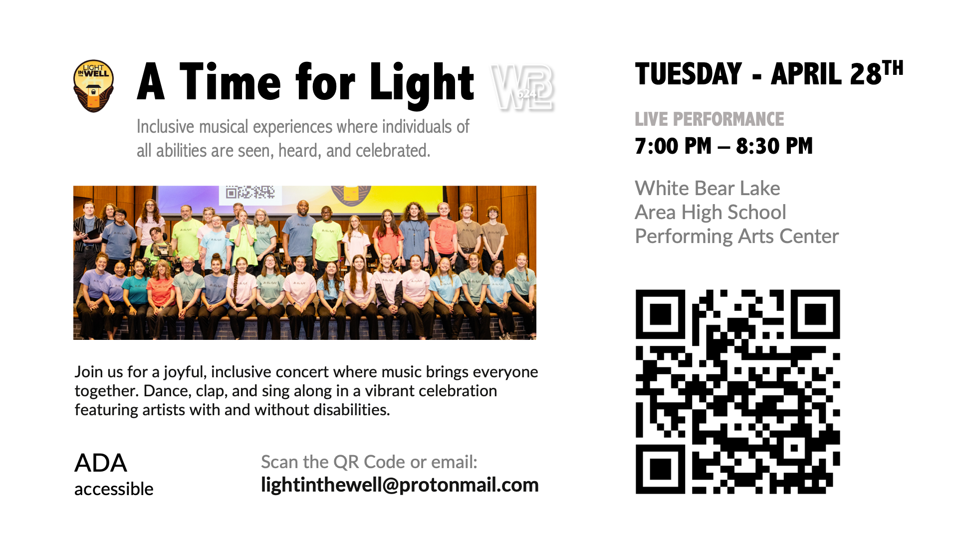 Campaign cover image for A Time for Light at White Bear Lake Area High School