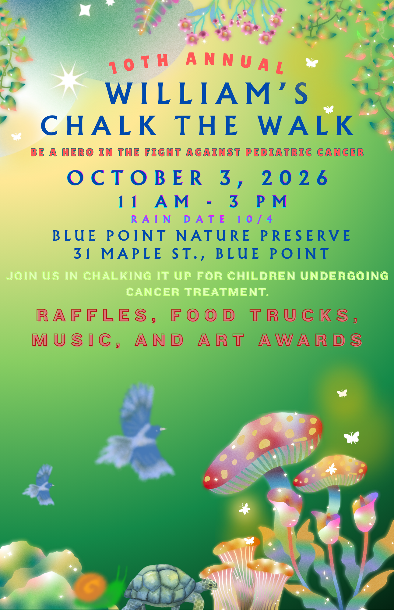 Campaign cover image for 10th Annual William's Chalk the Walk