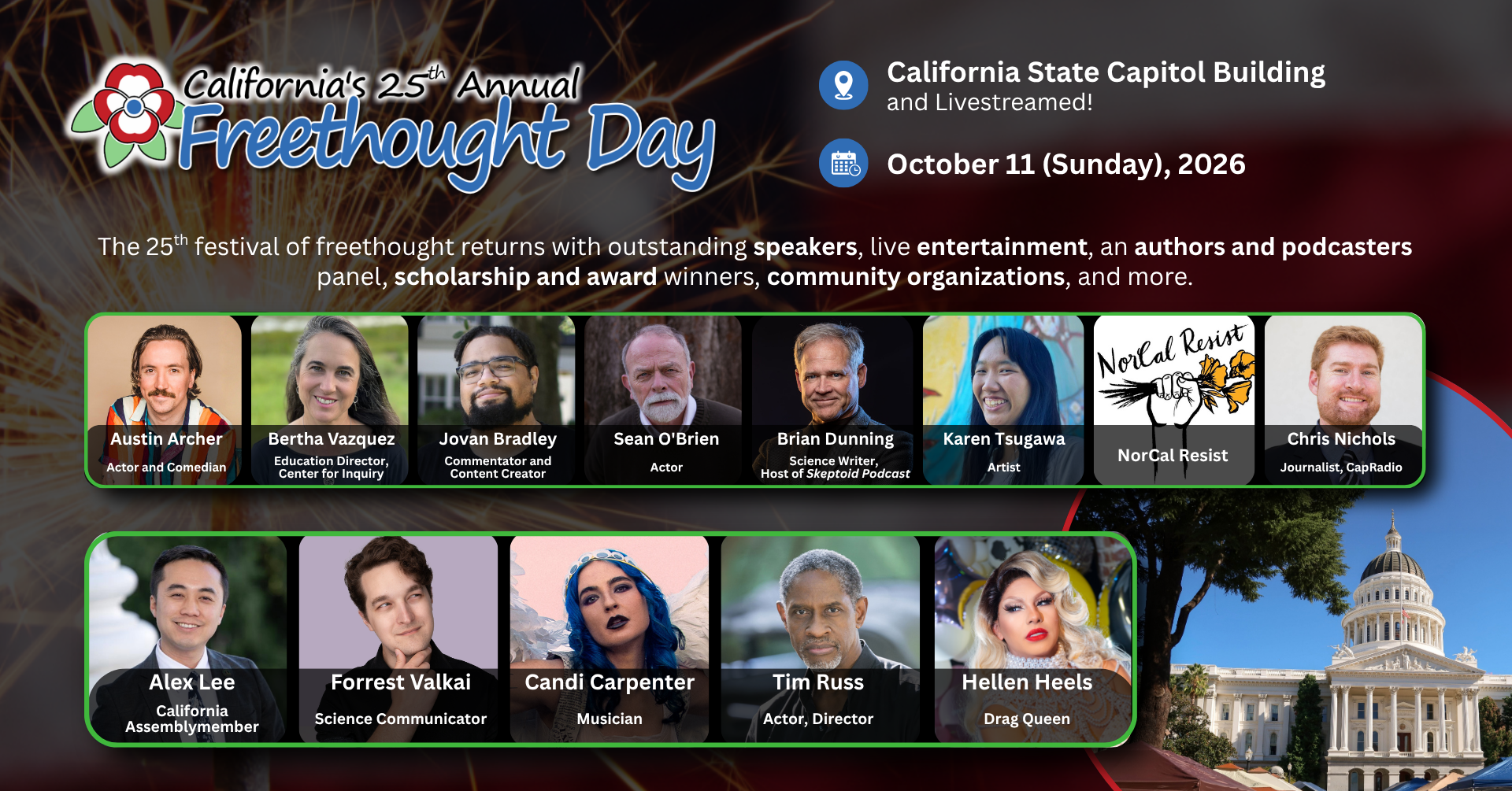 Campaign cover image for California Freethought Day 2026