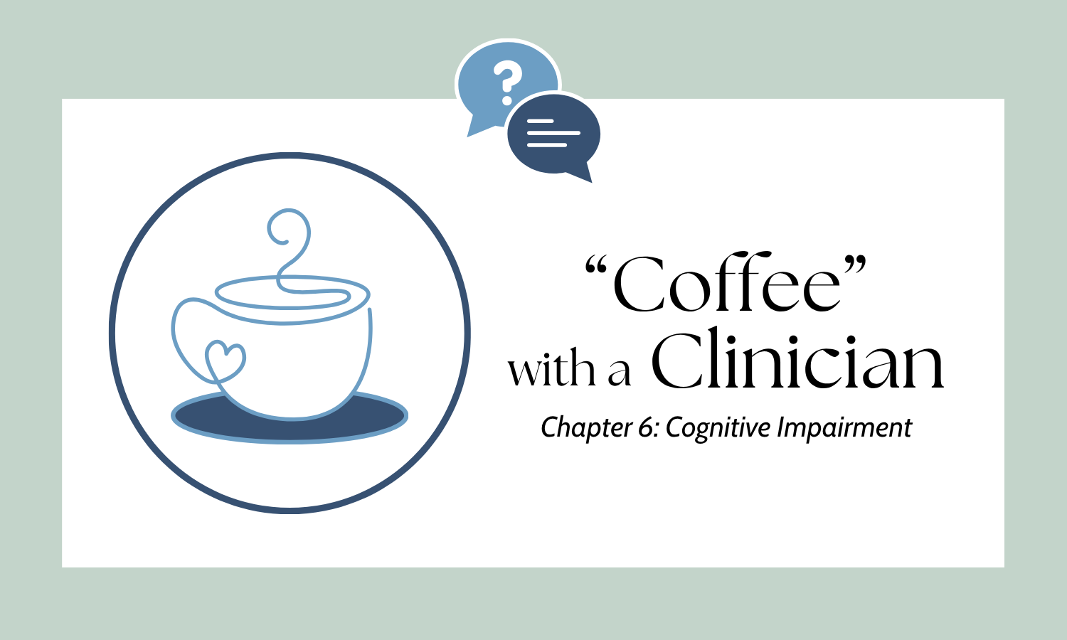 Campaign cover image for October 14th "Coffee" with a Clinician