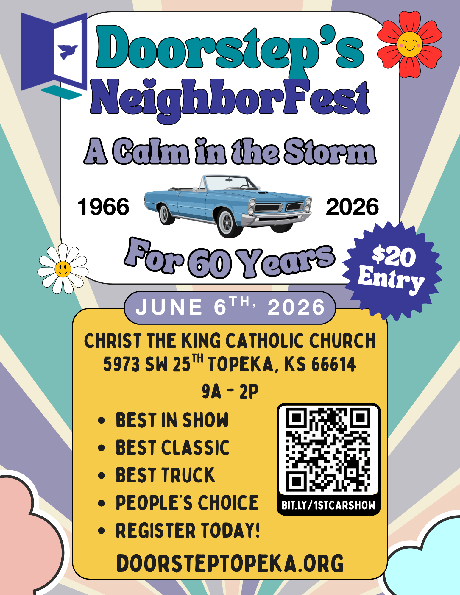 Campaign cover image for Doorstep Inaugural Car Show Registration