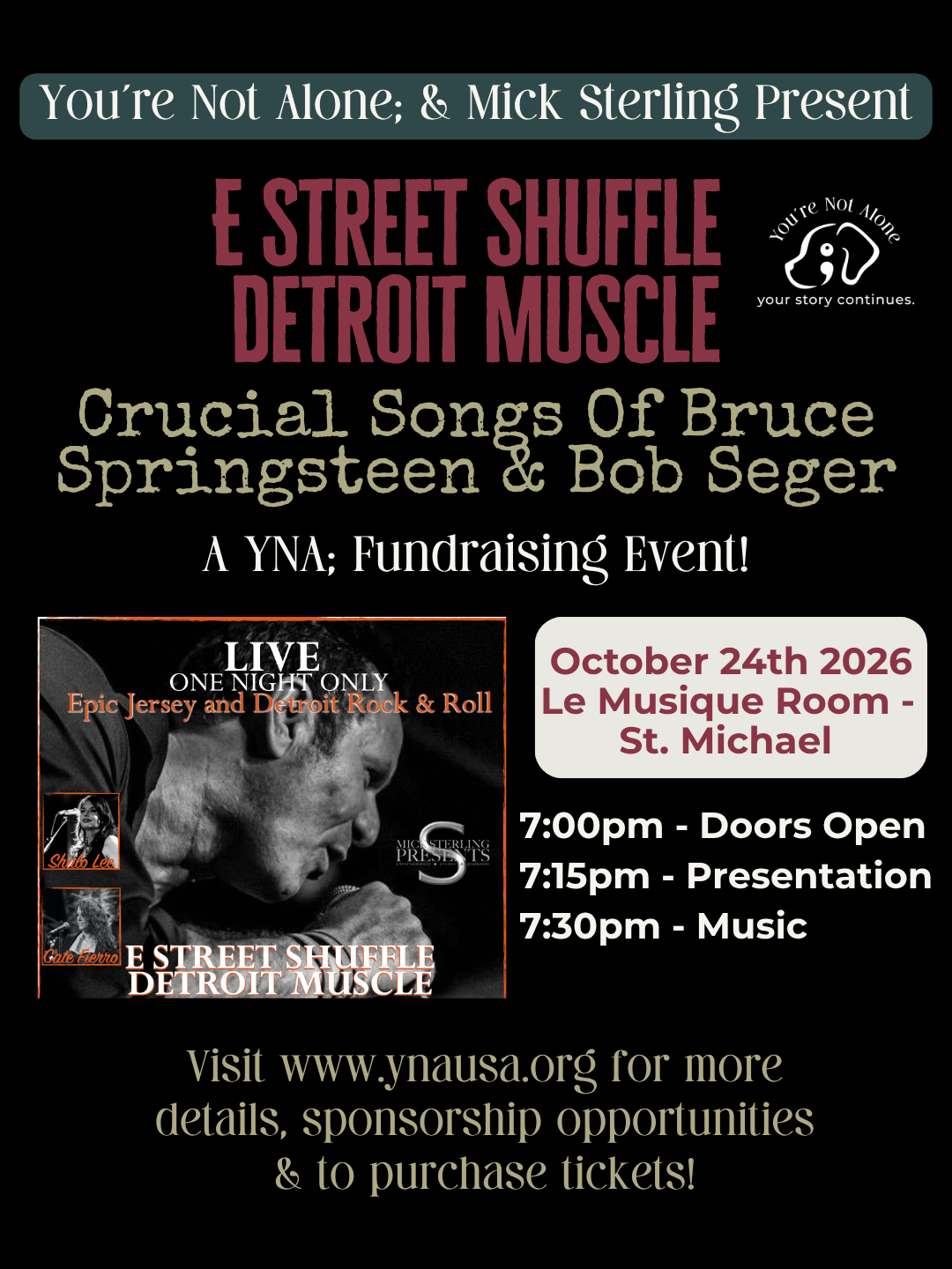 Campaign cover image for Mick Sterling Presents Bruce Springsteen & Bob Seger