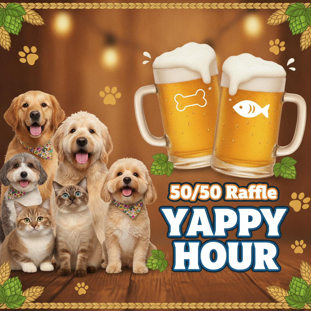 Campaign cover image for Yappy Hour 50/50 Raffle