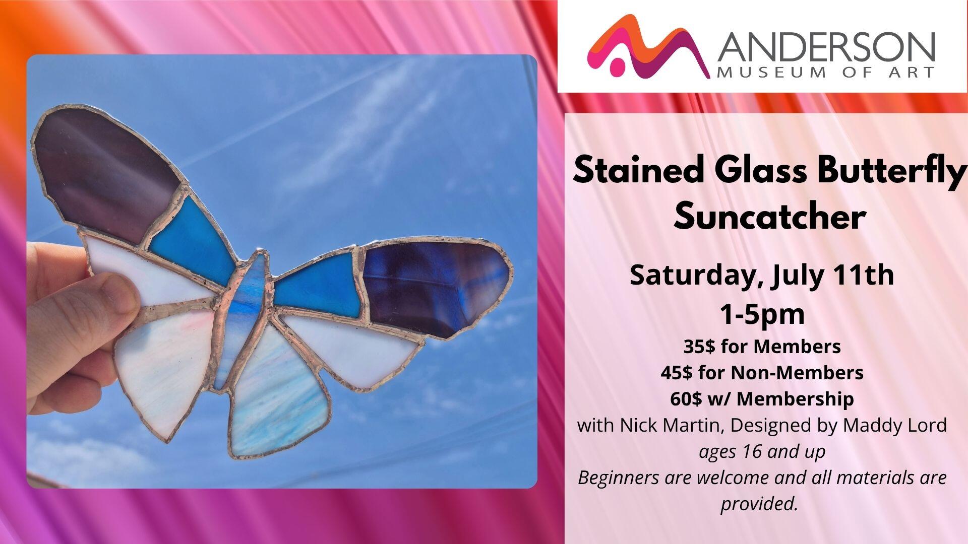Campaign cover image for Stained Glass Butterfly Suncatcher