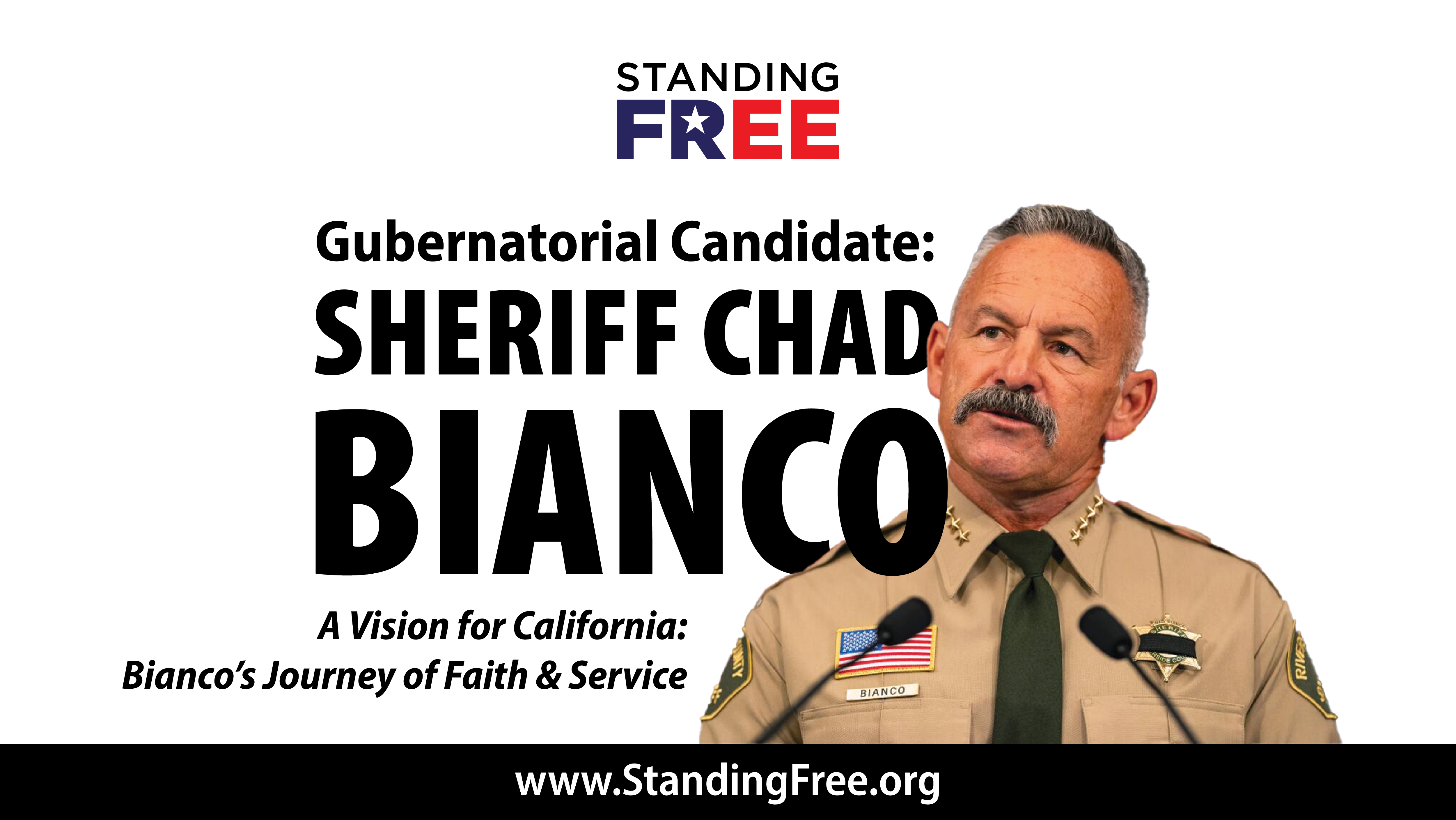 Campaign cover image for A Vision for California: Faith and Service of Sheriff Chad Bianco