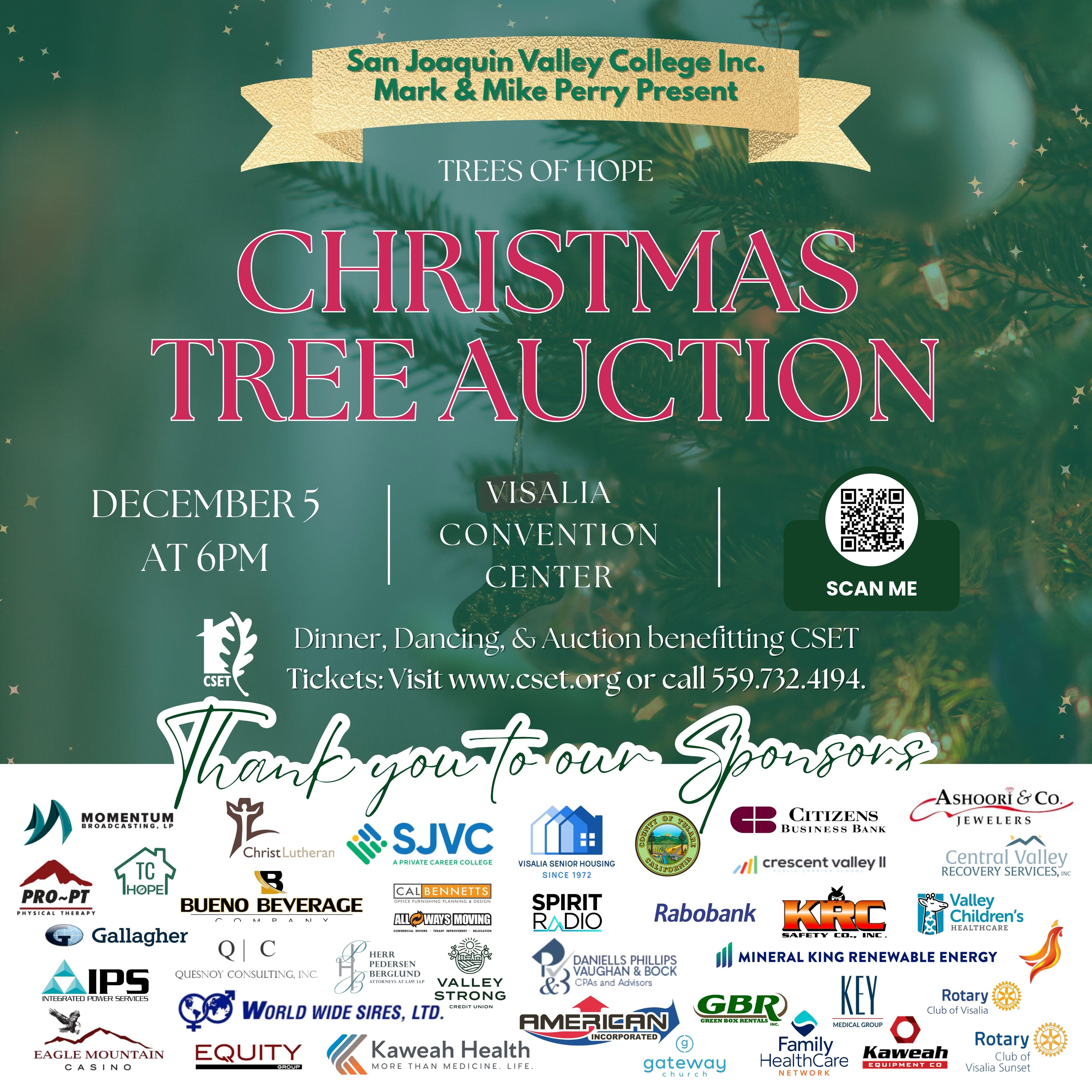 Campaign cover image for Trees of Hope: Your Local Christmas Tree Auction Returns