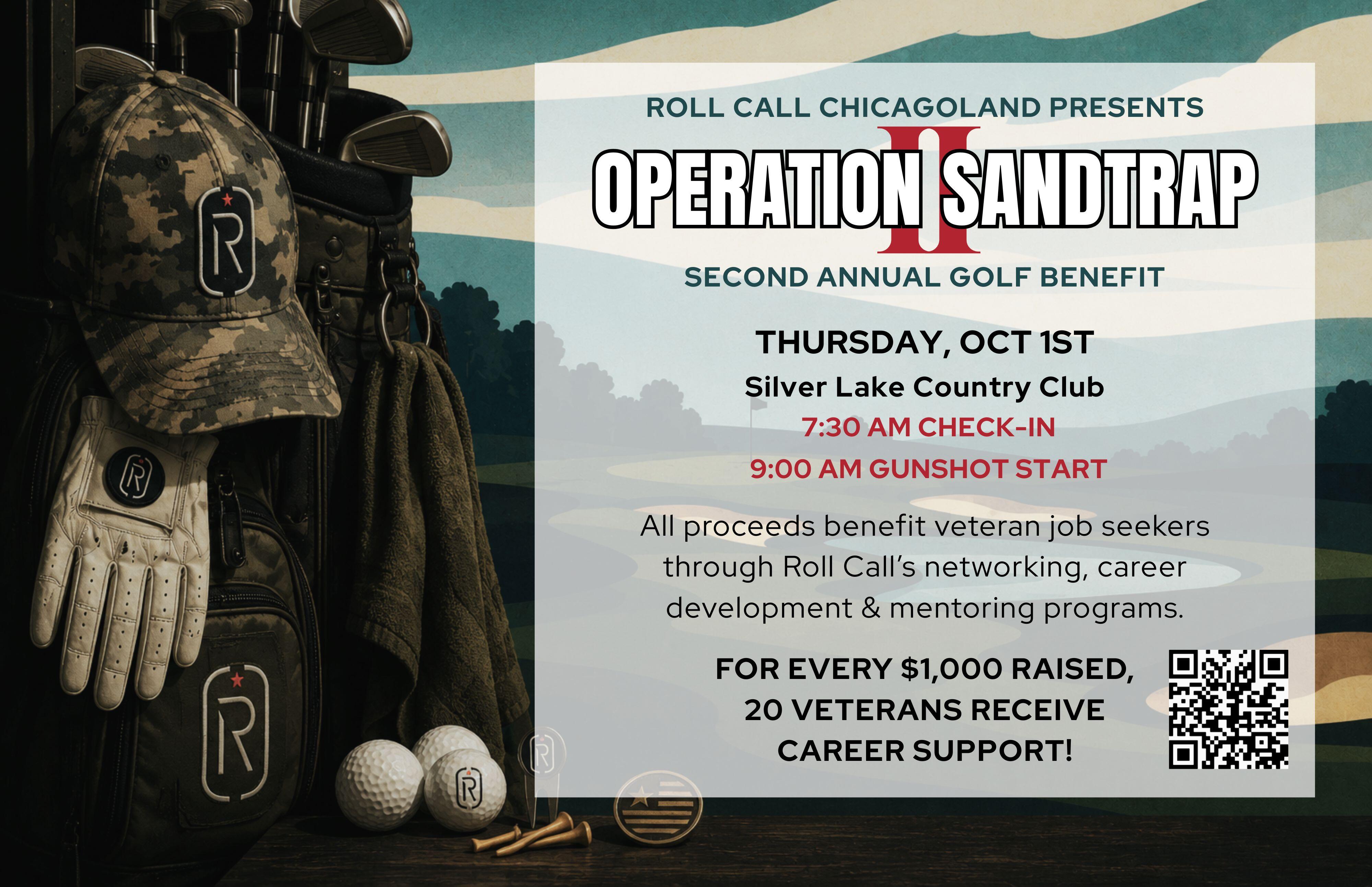 Campaign cover image for Operation SANDTRAP II: Roll Call Chicagoland's Second Annual Golf Benefit
