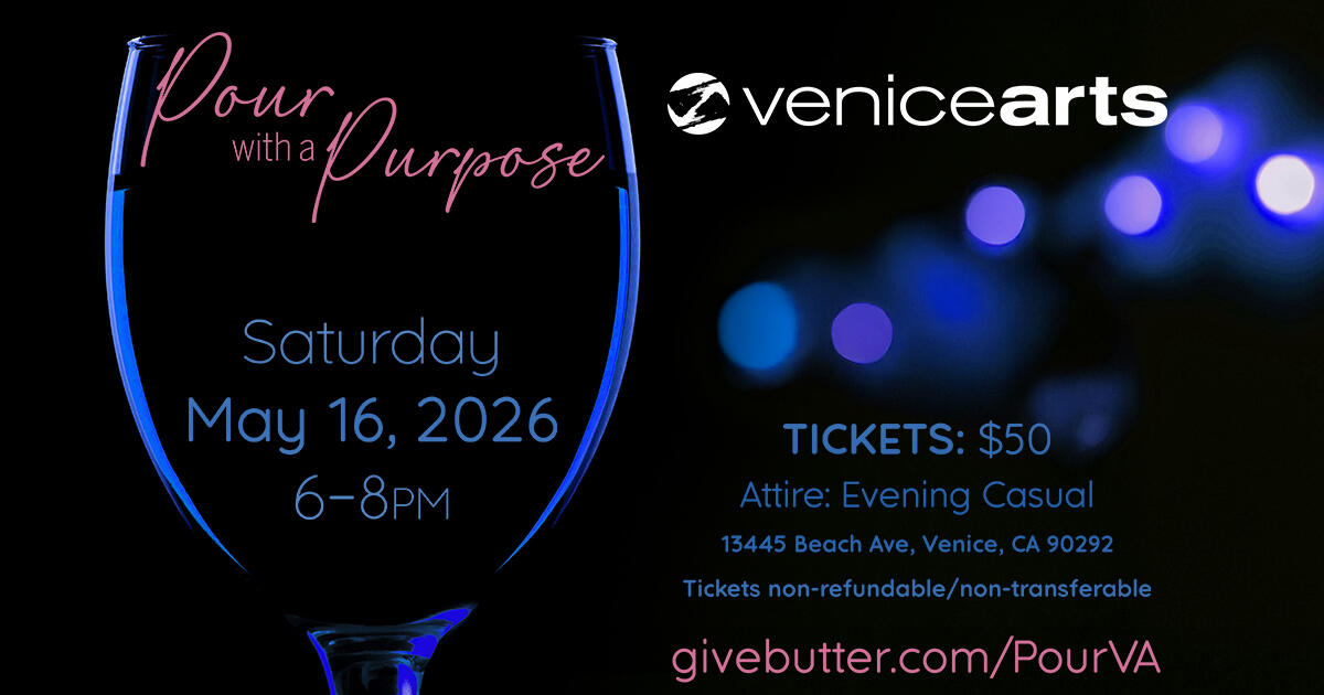 Campaign cover image for Pour with a Purpose - Venice Arts Wine Tasting Event 2026
