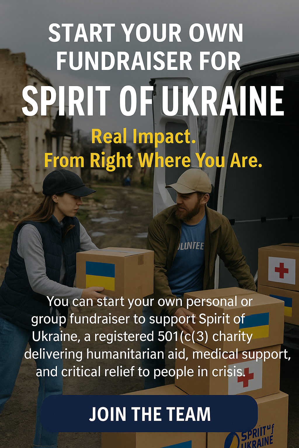 Campaign cover image for Start Your Own Fundraiser for Spirit of Ukraine Real Impact.