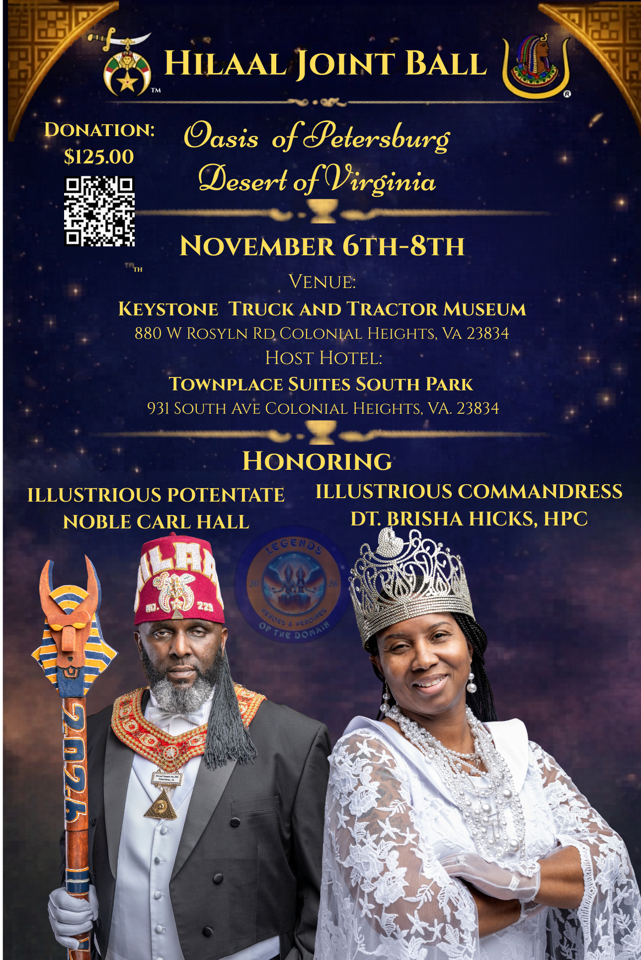 Campaign cover image for Hilaal Temple No. 229 and Hilaal Court No. 218 - 2026 Joint Ball