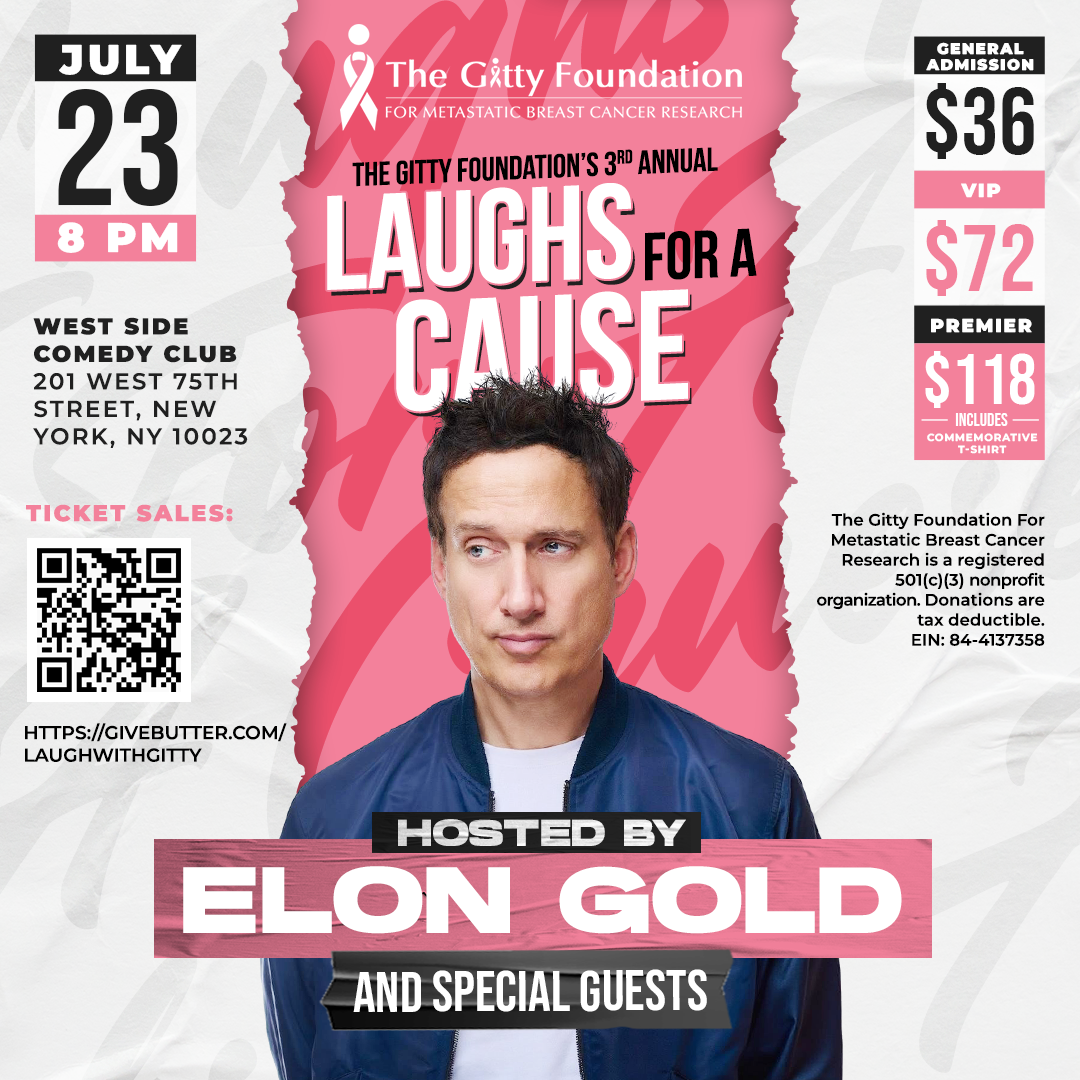 Campaign cover image for The Gitty Foundation: 3rd Annual Laughs For A Cause: Hosted by Elon Gold