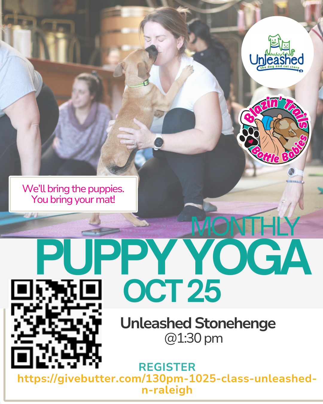 Campaign cover image for 1:30pm  10/25 Class- Unleashed N. Raleigh