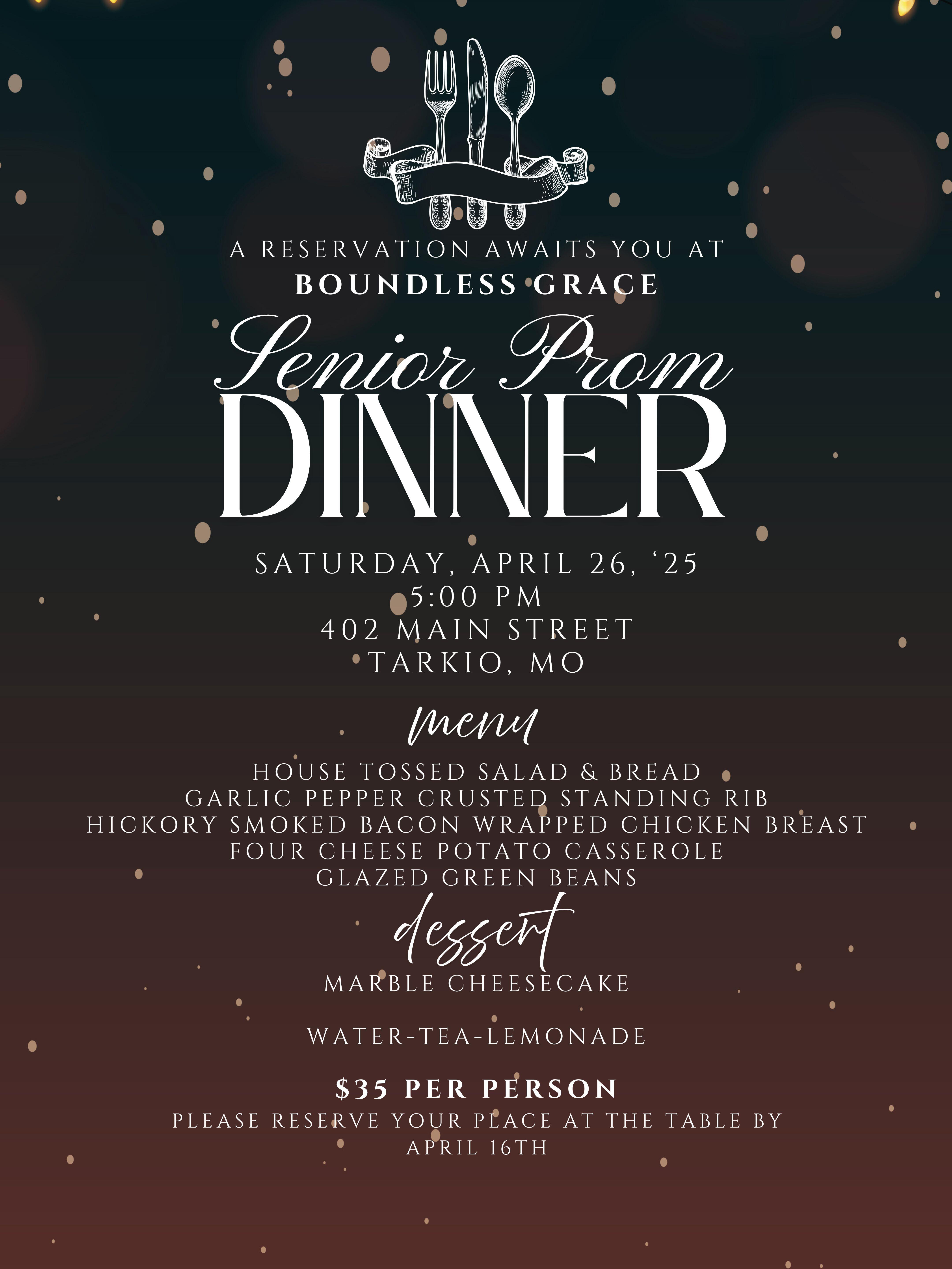 Campaign cover image for Senior Prom Dinner