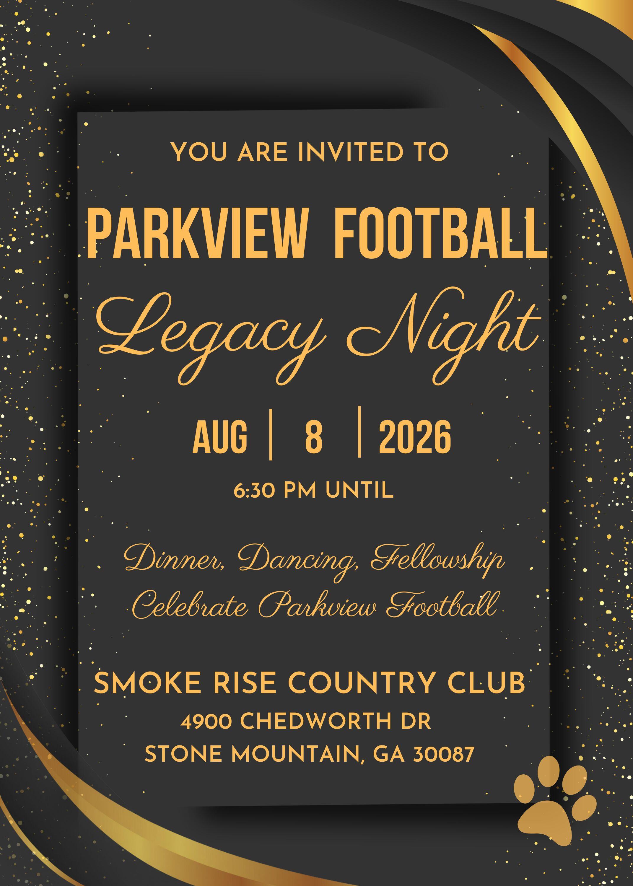 Campaign cover image for Parkview Football Legacy Night