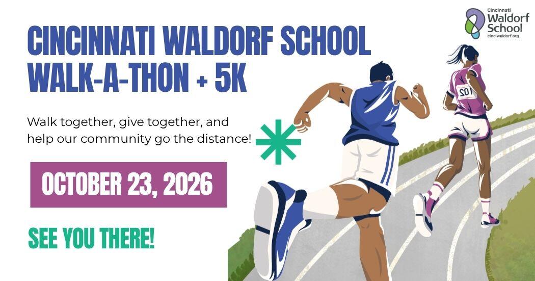 Campaign cover image for Cincinnati Waldorf School Walk-A-Thon + 5K Fundraiser