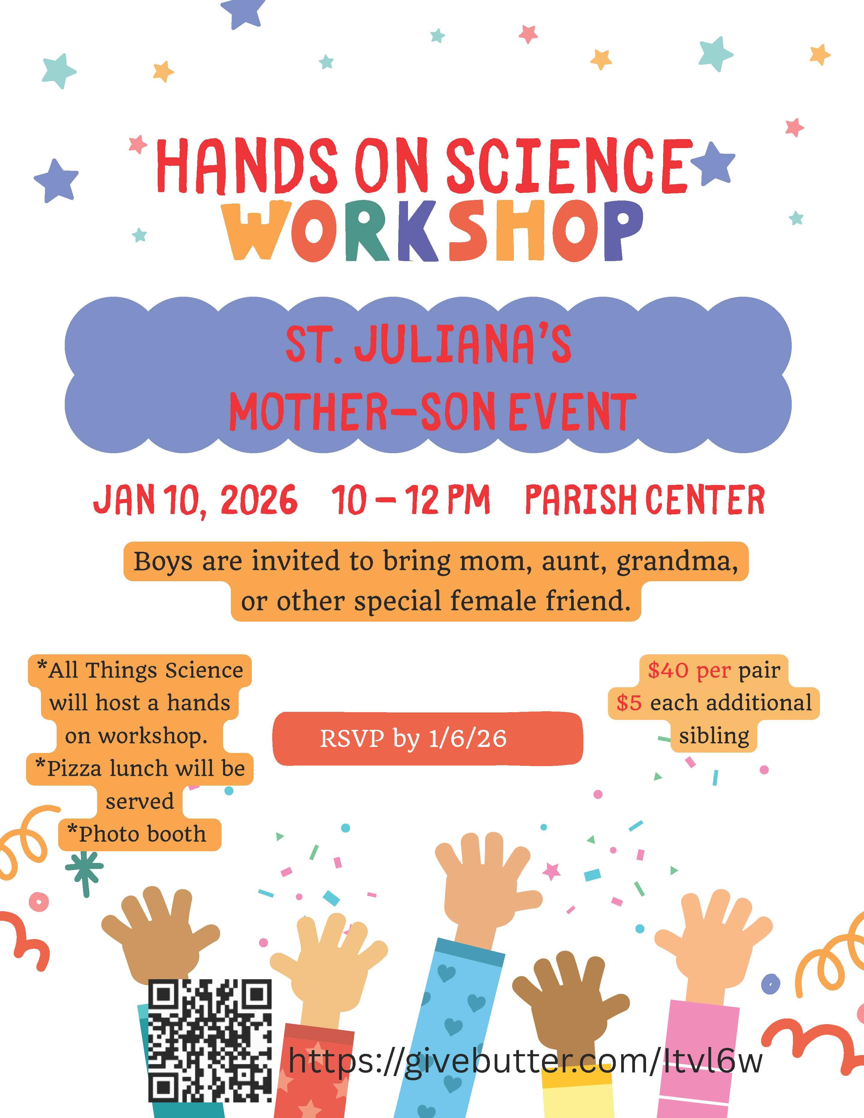 Campaign cover image for Hands on Science Workshop