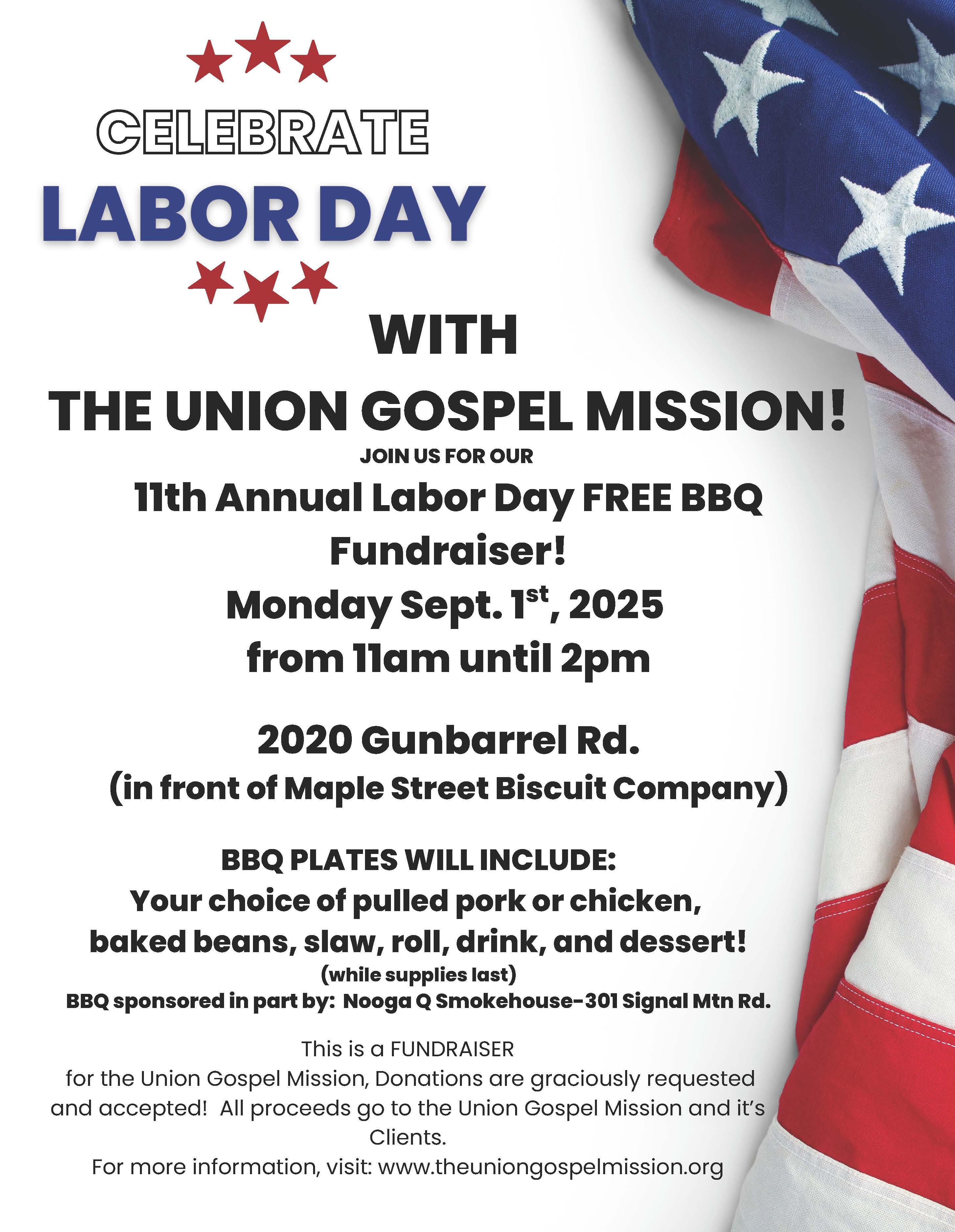 Campaign cover image for Labor Day FREE BBQ Fundraiser