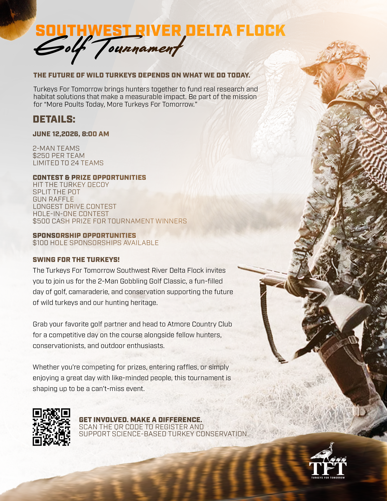 Campaign cover image for 6/12/26 | Southwest River Delta Flock Golf Tournament