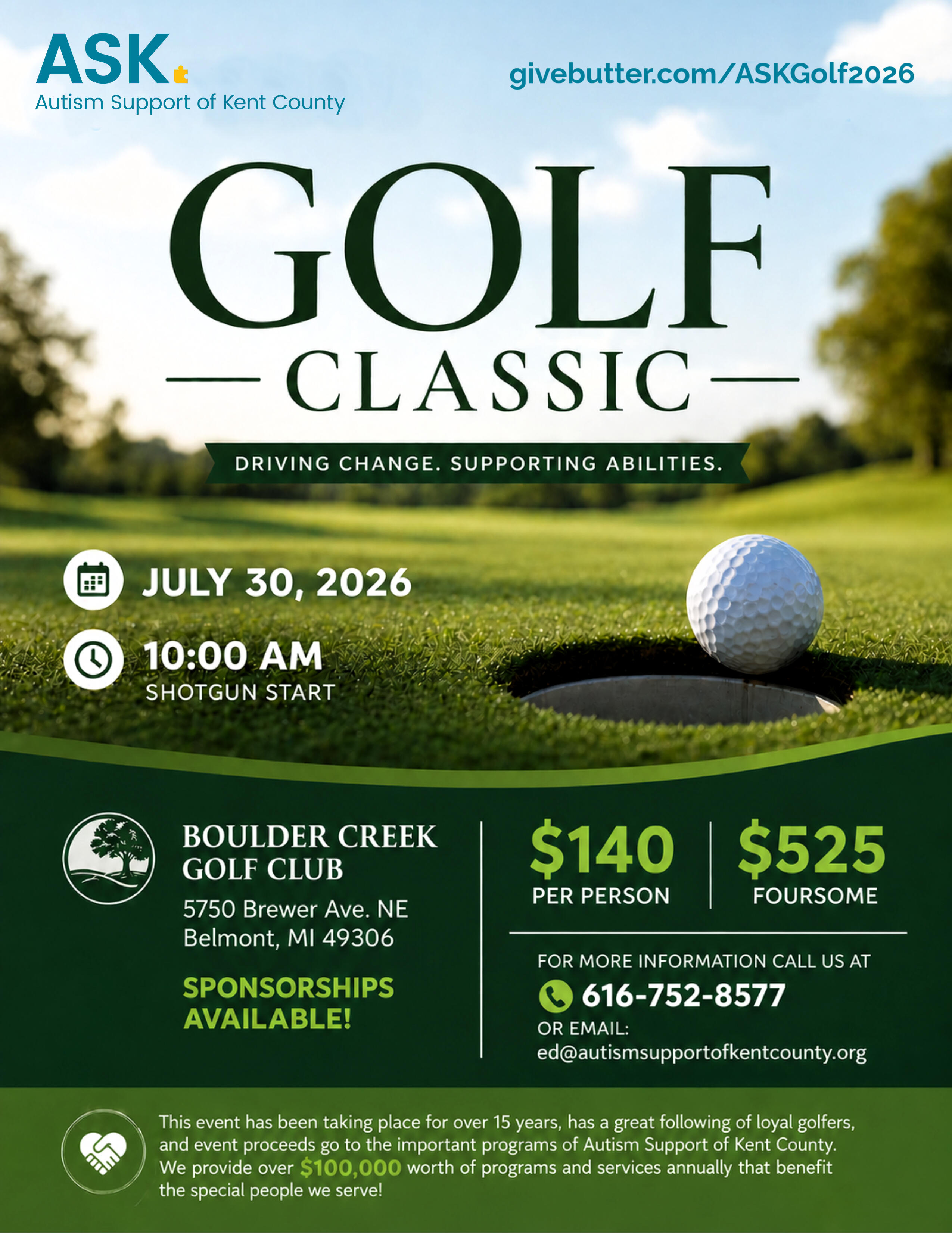 Campaign cover image for 2026 Golf Outing