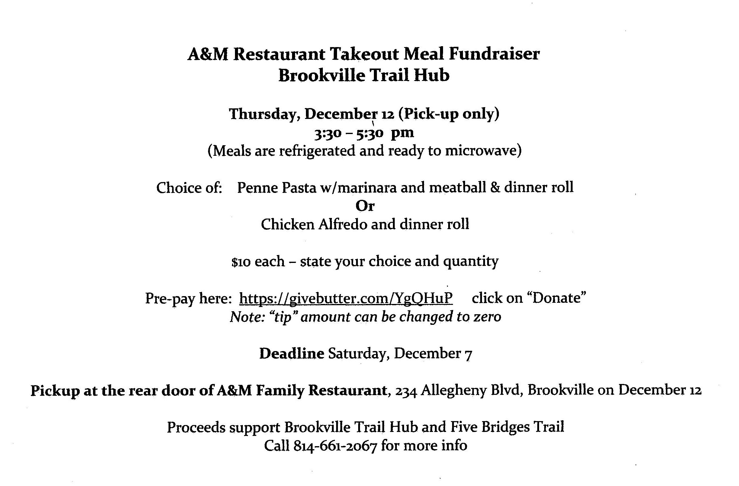 Campaign cover image for A&M Takeout Dinner