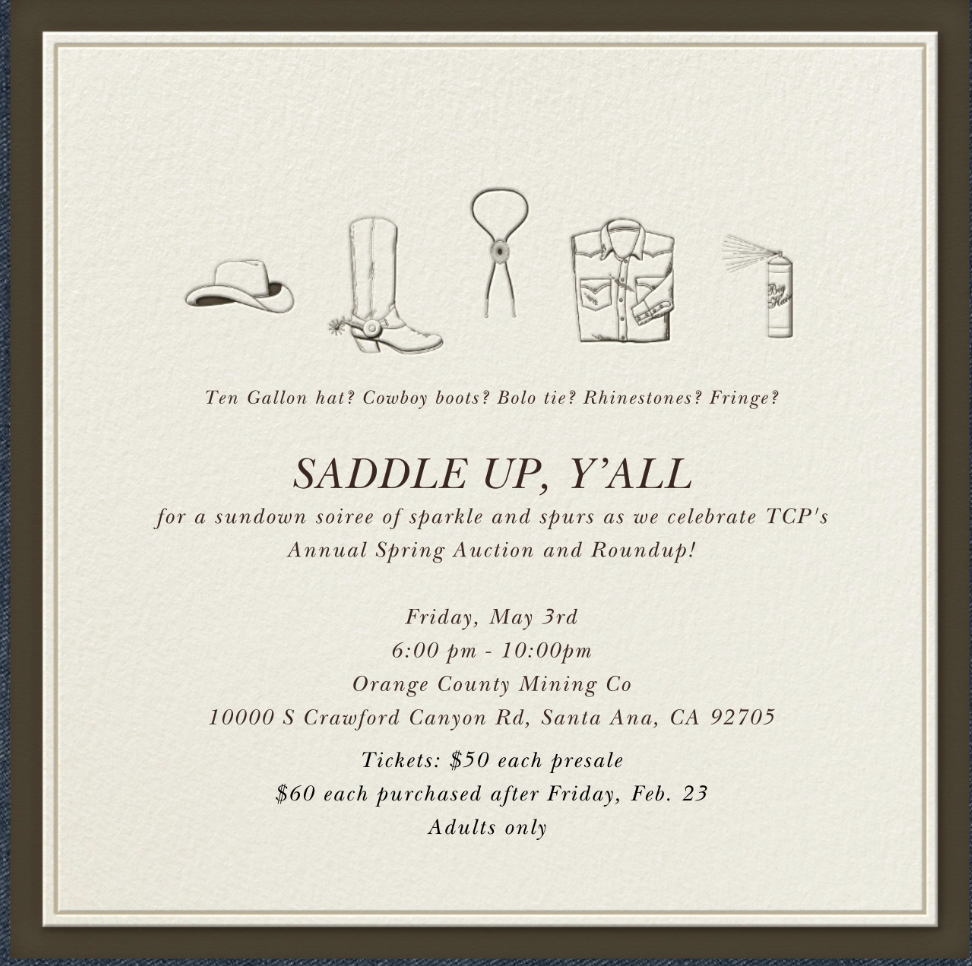 Campaign cover image for Tustin Community Preschool's Annual Silent Auction & Gala