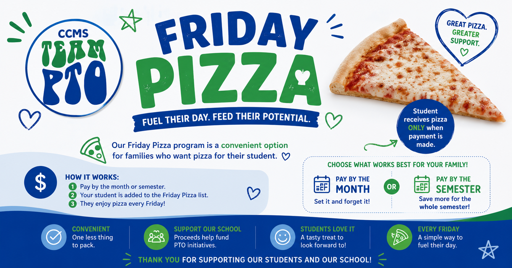 Campaign cover for Friday Pizza '26-'27