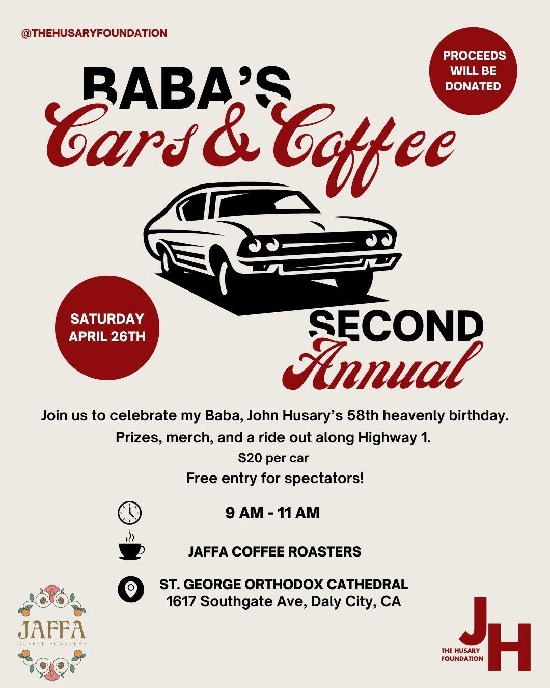 Campaign cover image for 2nd Baba's Cars & Coffee