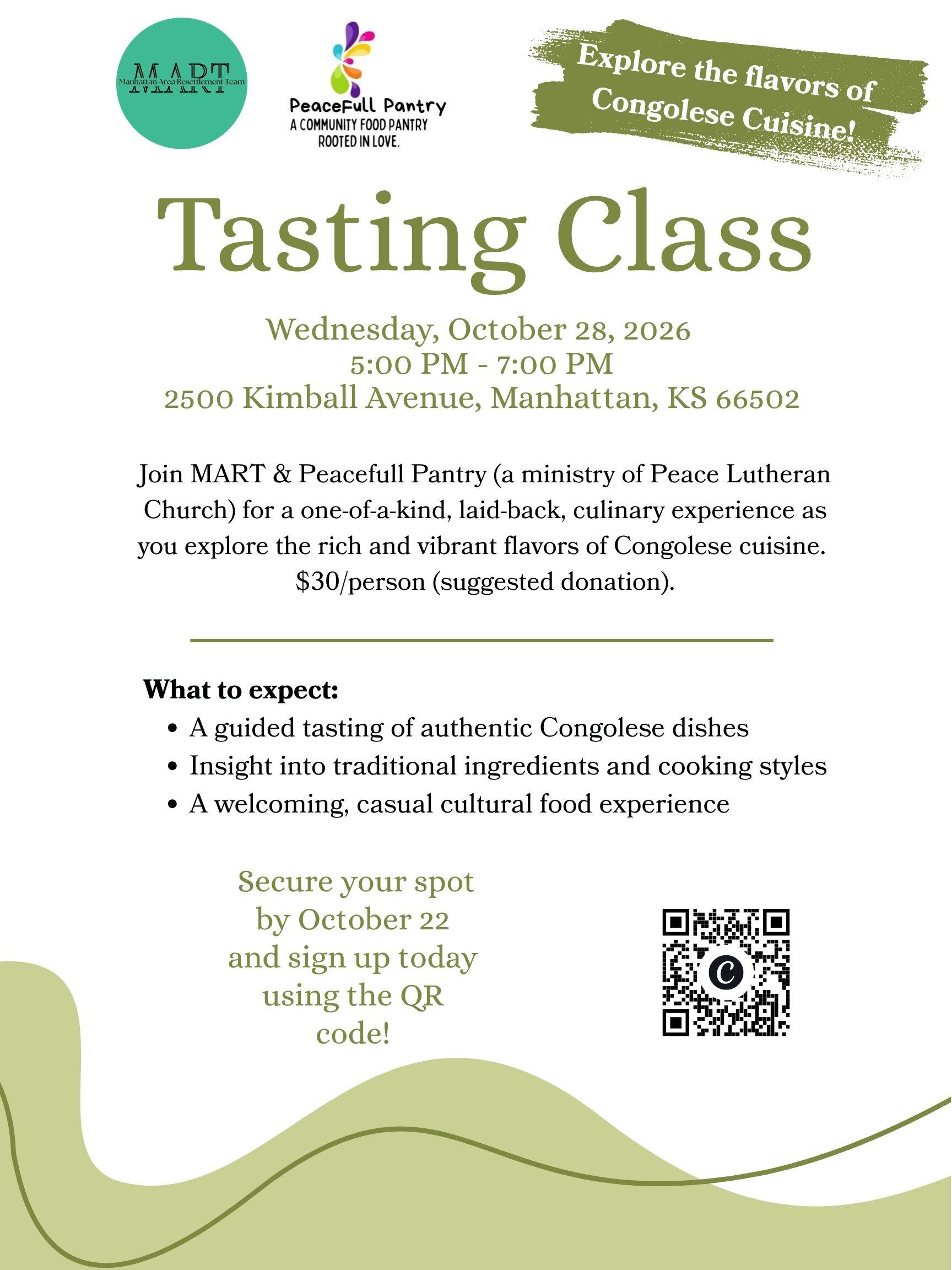 Campaign cover image for MART Congolese Tasting Class