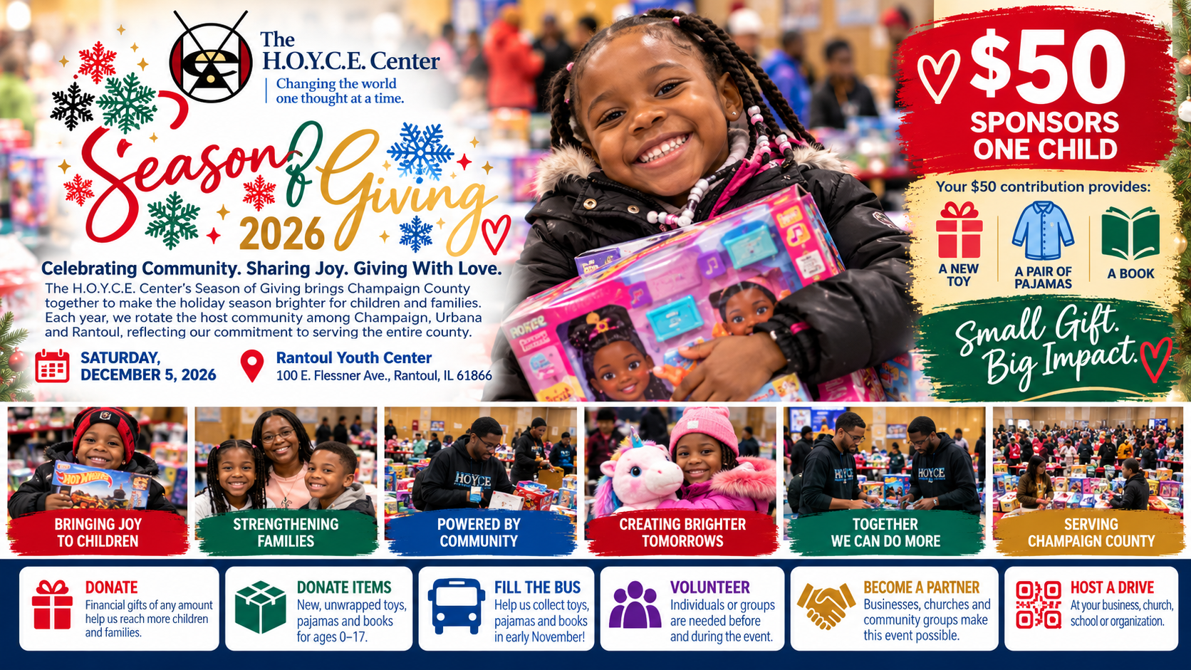Campaign cover image for Season of Giving 2026: Small Gift. Big Impact.