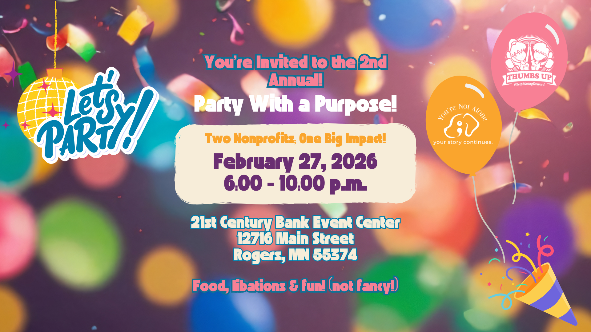 Campaign cover image for 2nd Annual Party With a Purpose!