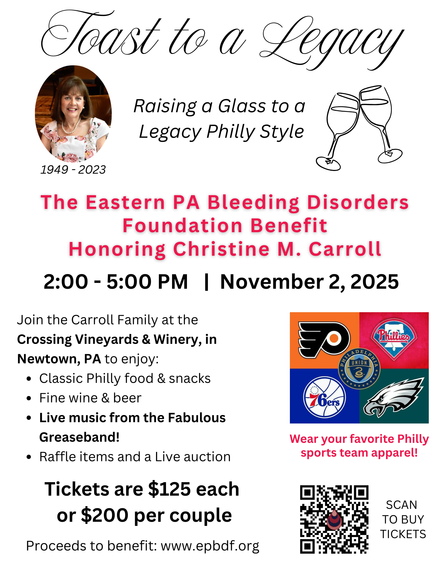 Campaign cover image for Toast to a Legacy: Philly Style!