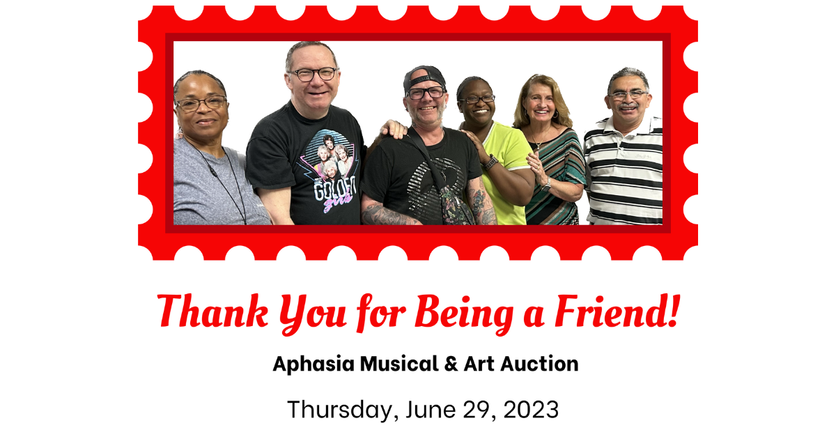 Campaign cover image for "Thank You for Being a Friend" Aphasia Awareness Art Auction 2023