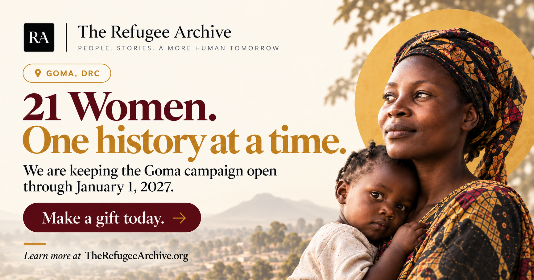 Campaign cover image for Help Preserve the Next Oral History from Goma