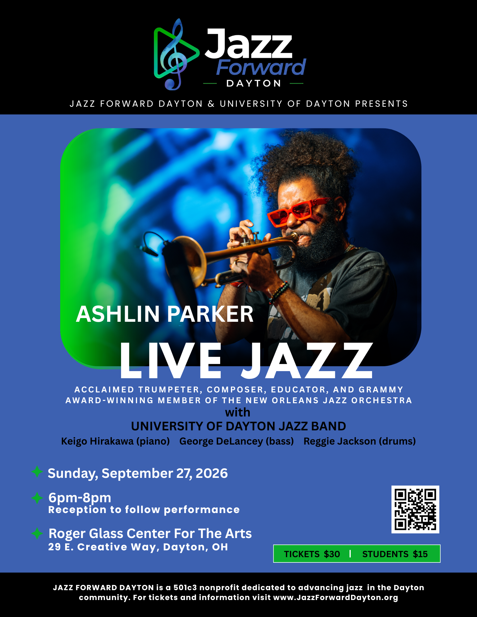 Campaign cover image for Get Tickets Today! Jazz Forward Dayton Launch!