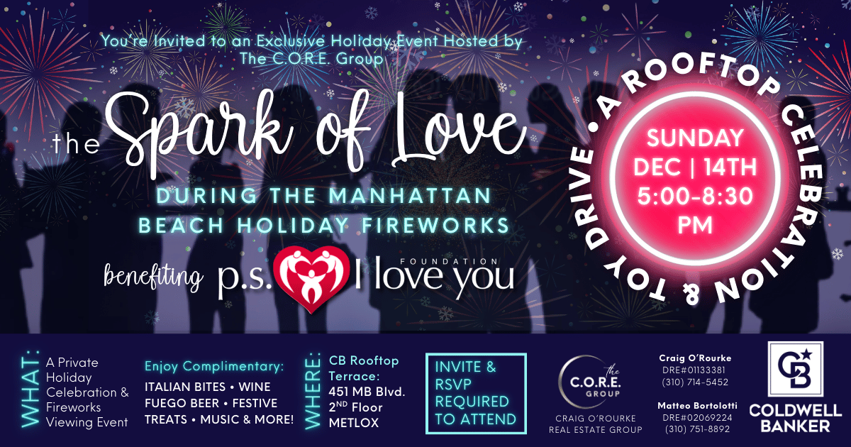Campaign cover image for PS I Love You Foundation to Benefit: Spark of Love MB Fireworks hosted by the Craig O'Rourke Real Estate (C.O.R.E.) Group
