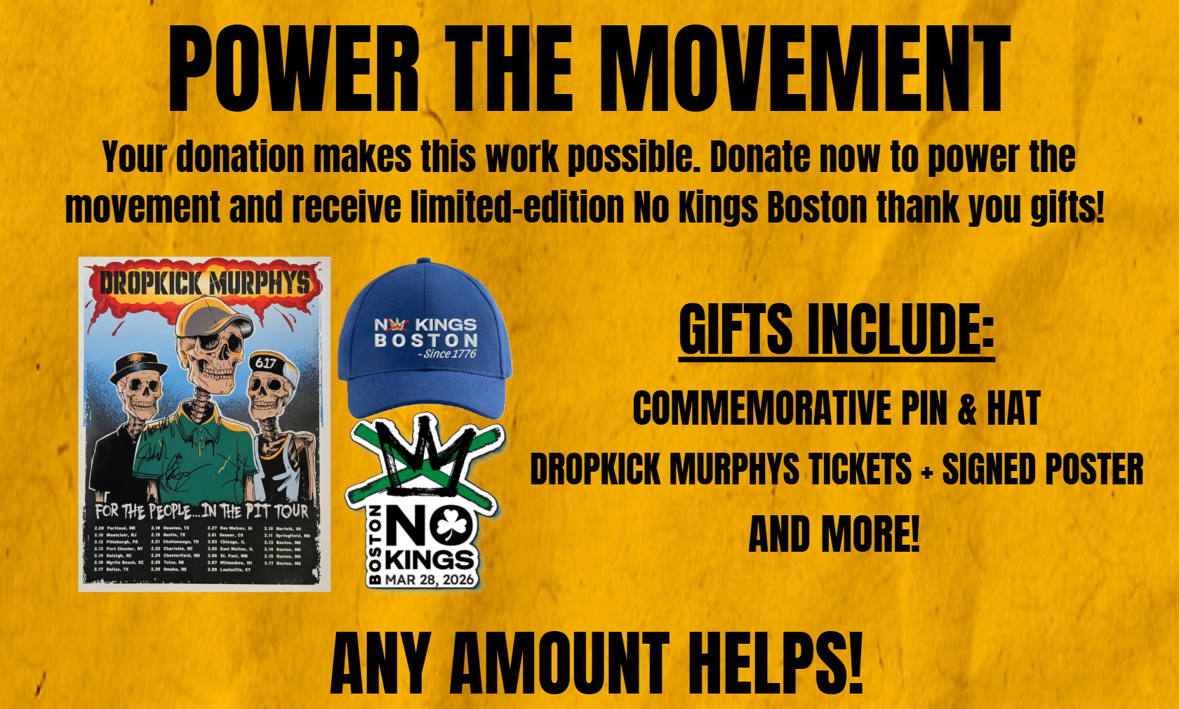 Campaign cover image for No Kings III: Boston