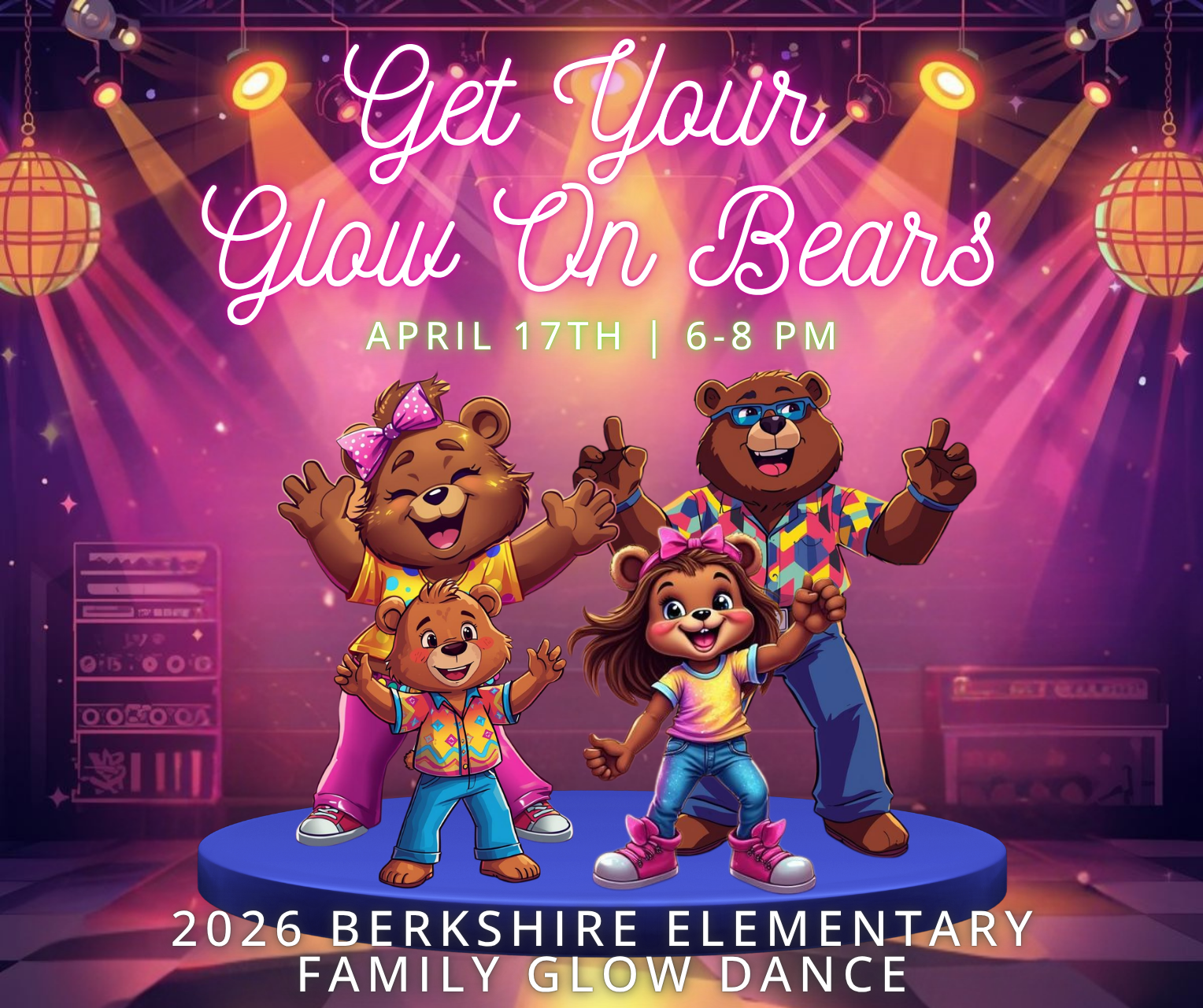 Campaign cover image for 2026 Berkshire Elementary Glow Dance