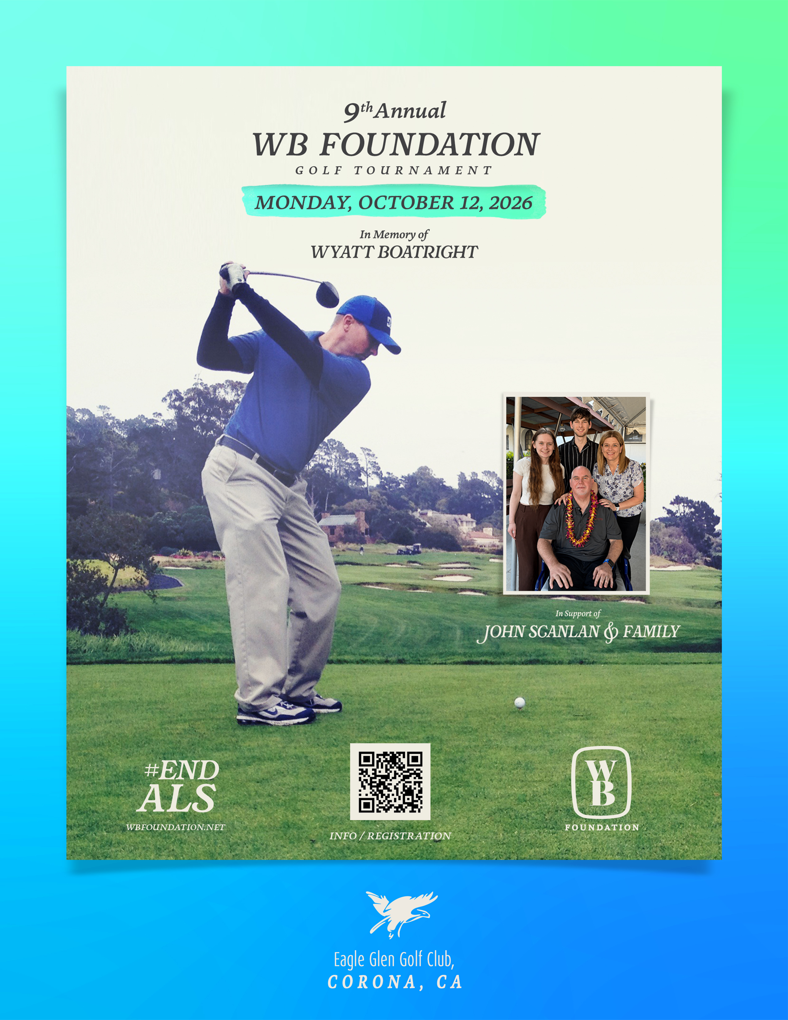 Campaign cover image for 9th Annual WB Foundation Golf Tournament