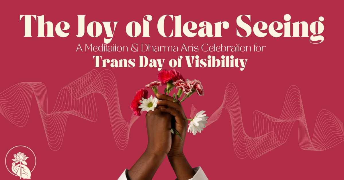 Campaign cover image for The Joy of Clear Seeing - Online Dharma + Art Retreat for Trans Day of Visibility