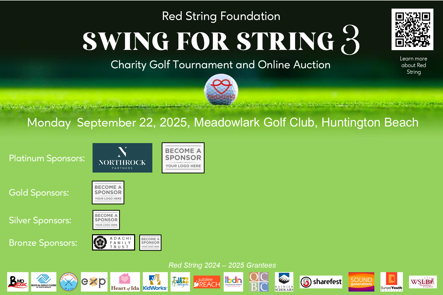 Campaign cover image for 3rd Annual Swing for String Golf Tournament and Online Charity Auction