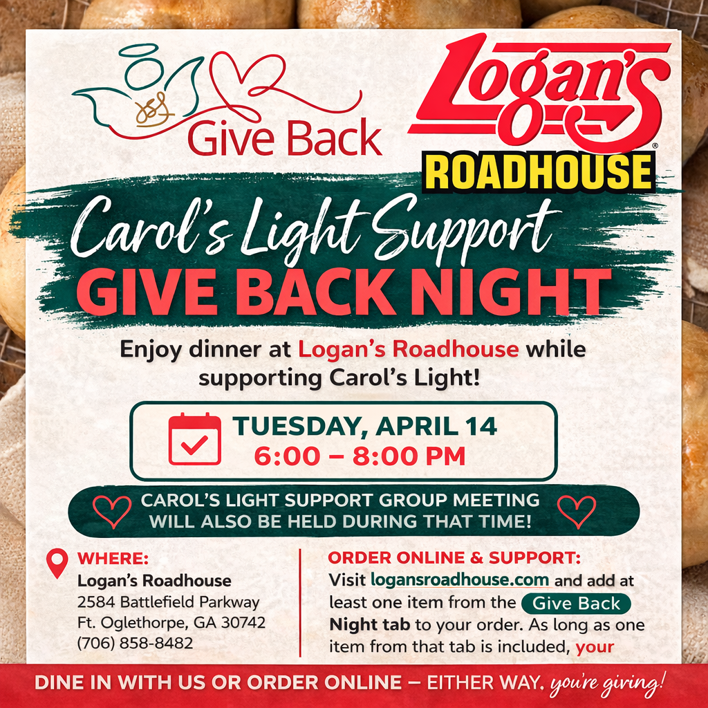 Campaign cover image for Carol’s Light Support Give Back Night at Logan’s
