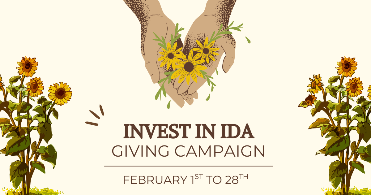 Campaign cover image for Invest in Ida! February 2026 Donation Drive