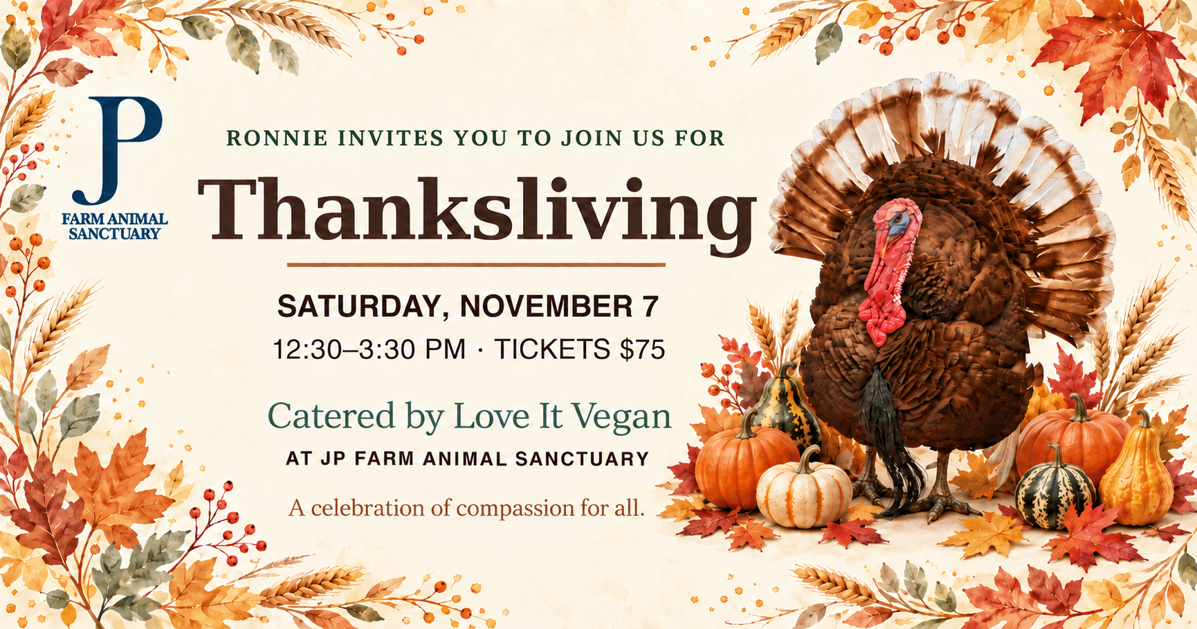 Campaign cover image for JP's Thanksliving Tickets 2026