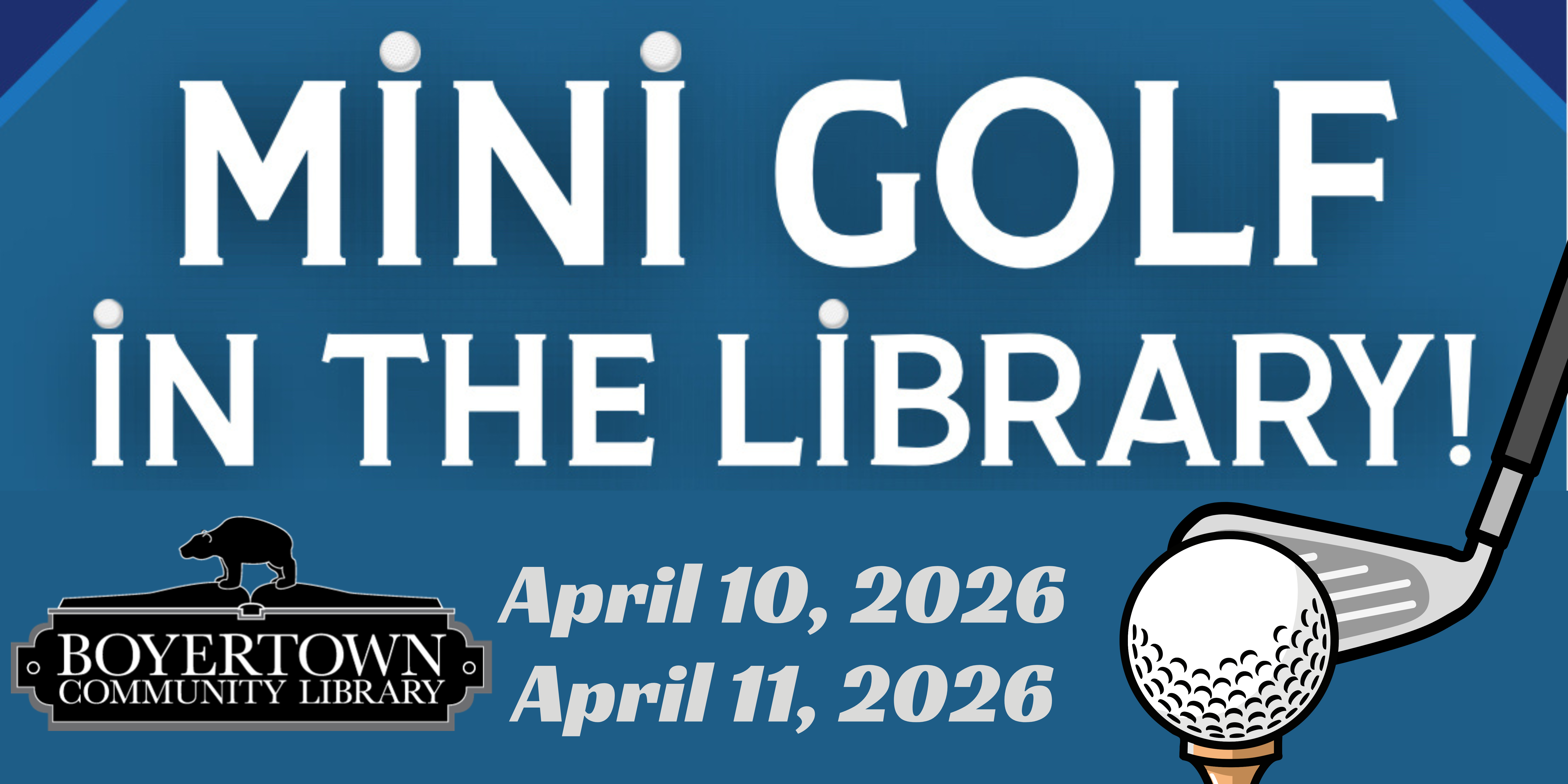 Campaign cover image for Mini Golf in the Library