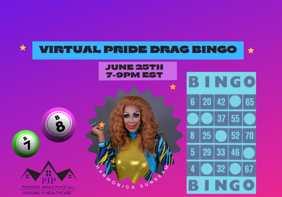 Campaign cover image for Pride Drag Bingo w/ Harmonica Sunbeam